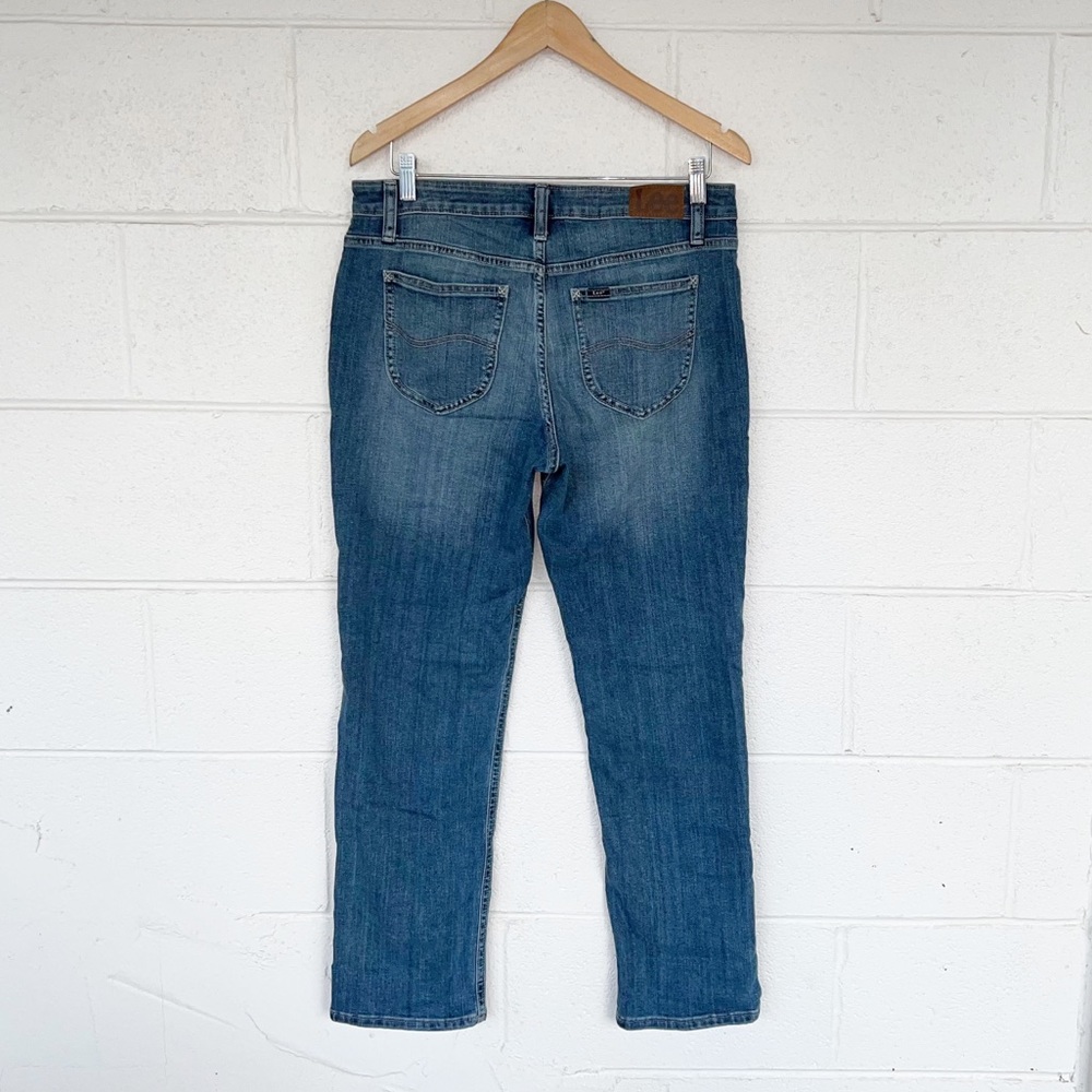 Lee Regular Fit Straight Leg Mid Rise Jeans - Picture 5 of 6